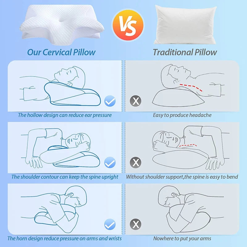 CHIEF X2 Butterfly Octopus Memory Foam Orthopaedic Pillow