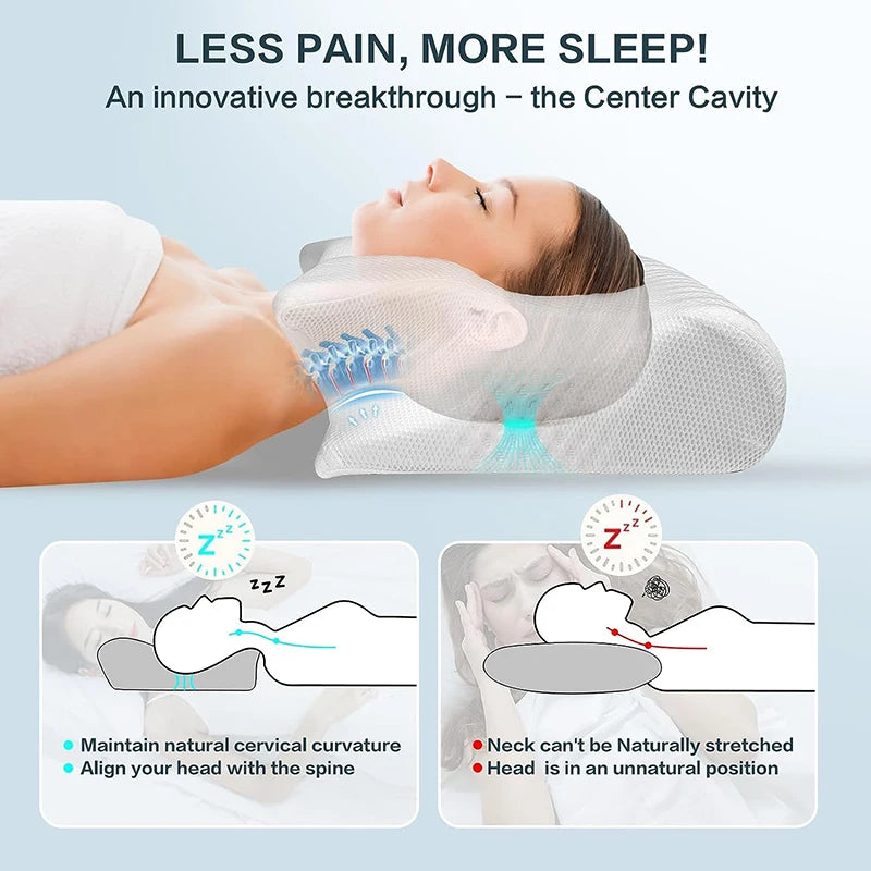 CHIEF X2 Butterfly Octopus Memory Foam Orthopaedic Pillow