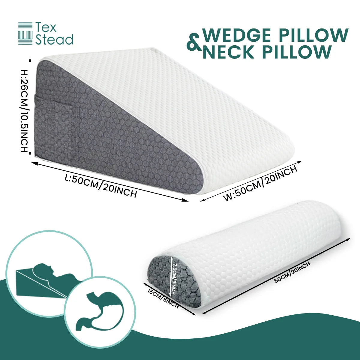 CHIEF Anti Acid Reflux Tilt Pillow